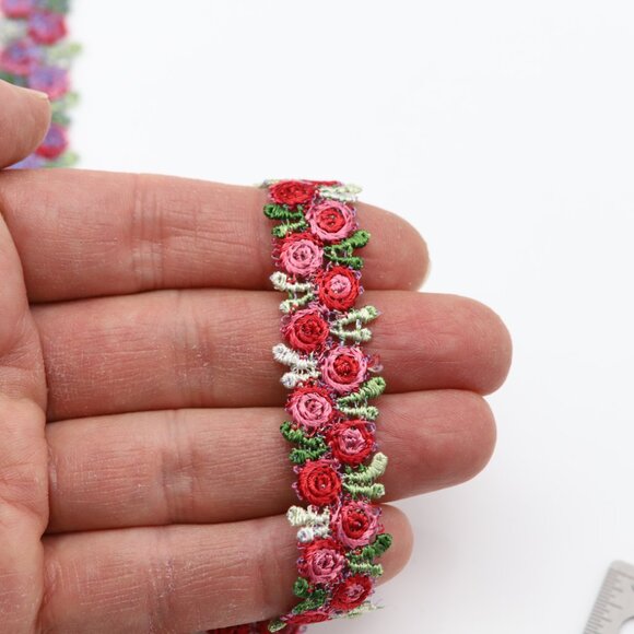 Flower Choker fancy lace chokers adjustable (#6) - Picture 9 of 11